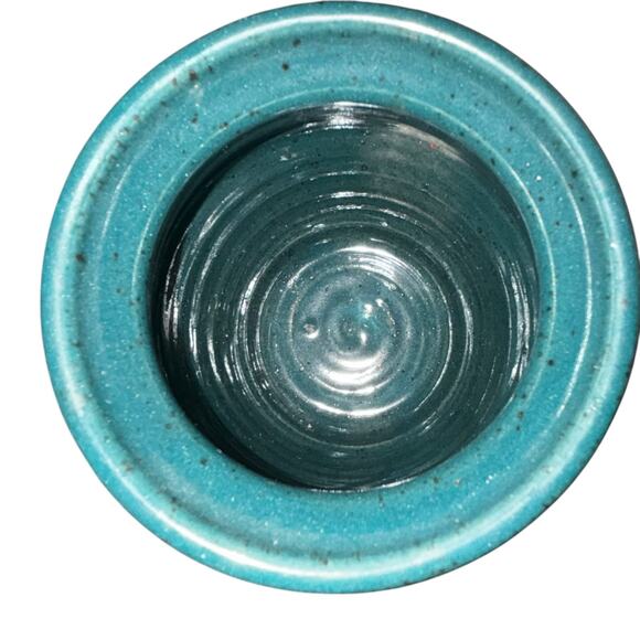 Great Bay Pottery Loon Vase Heavy Pottery Handpainted Country Primitive Rustic - Picture 7 of 8